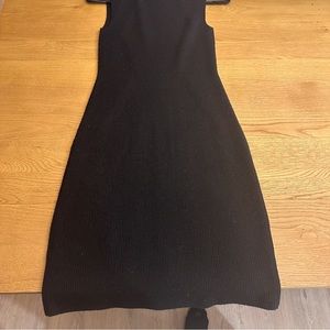 VINCE Midi Wool Dress in Black 🖤